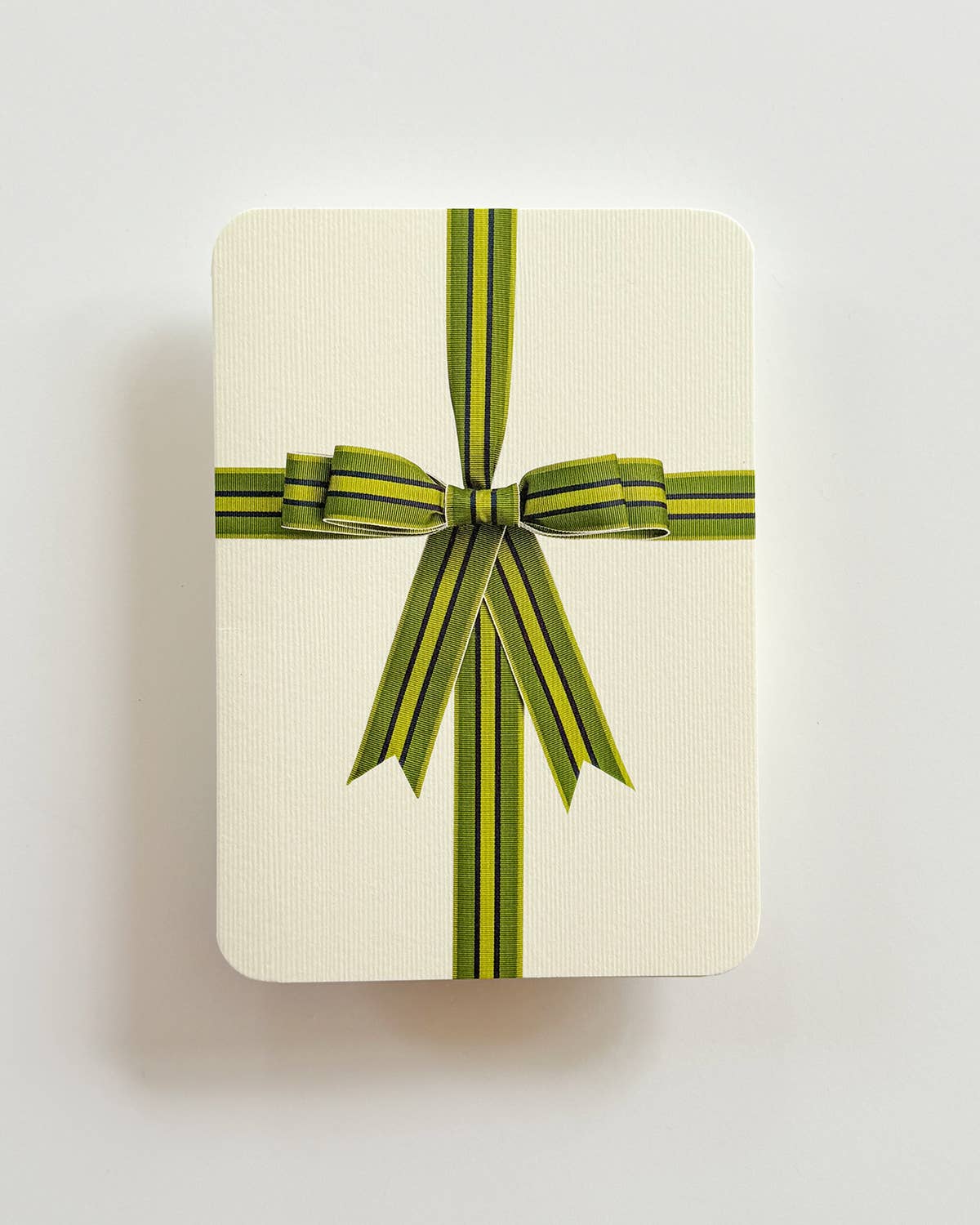 Green Bow Greeting Card