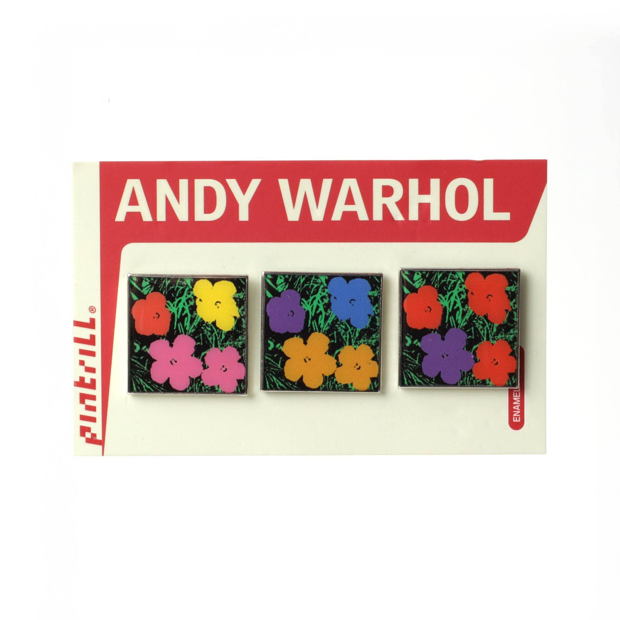 Warhol Flowers Pin Set
