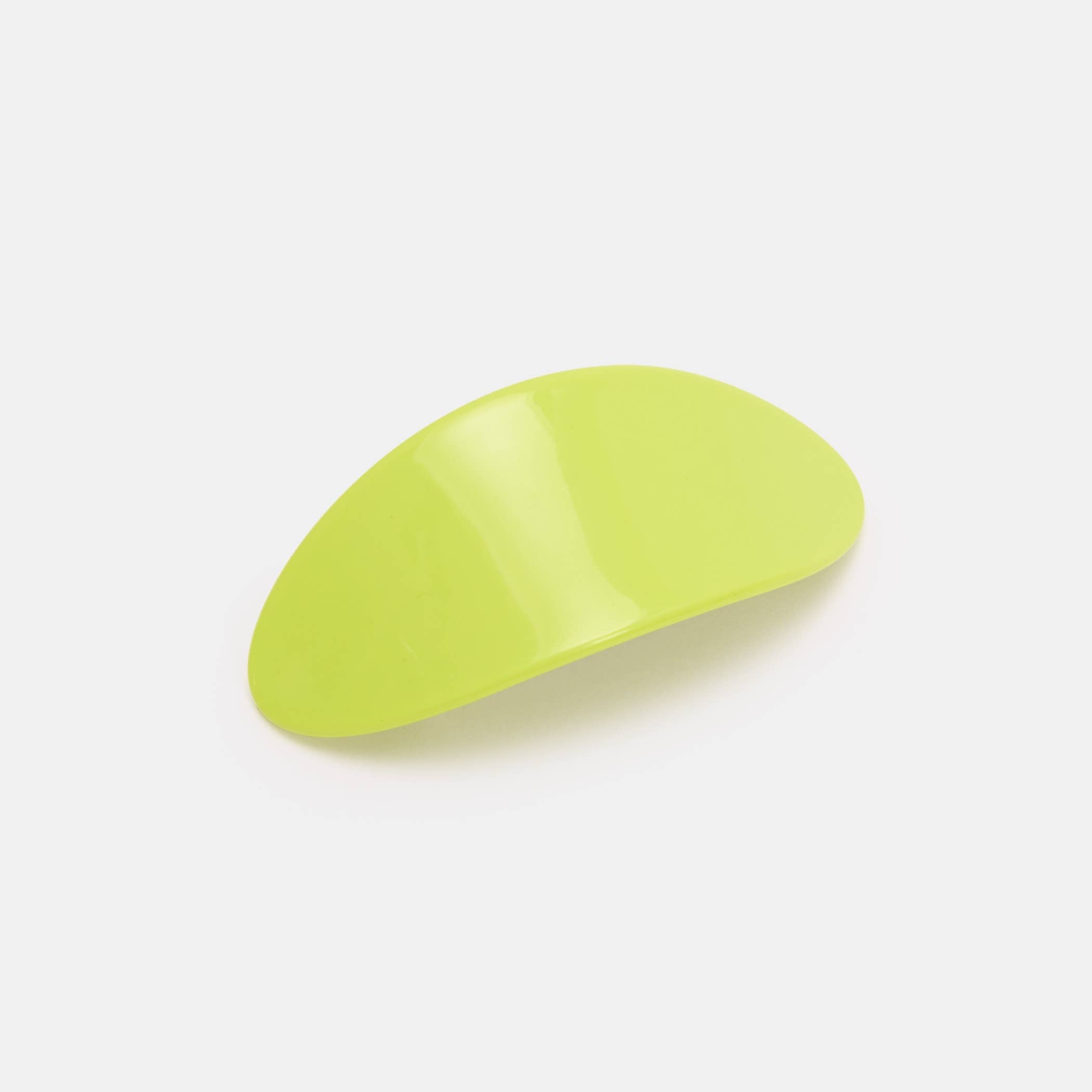 Oval Barrette in Lime