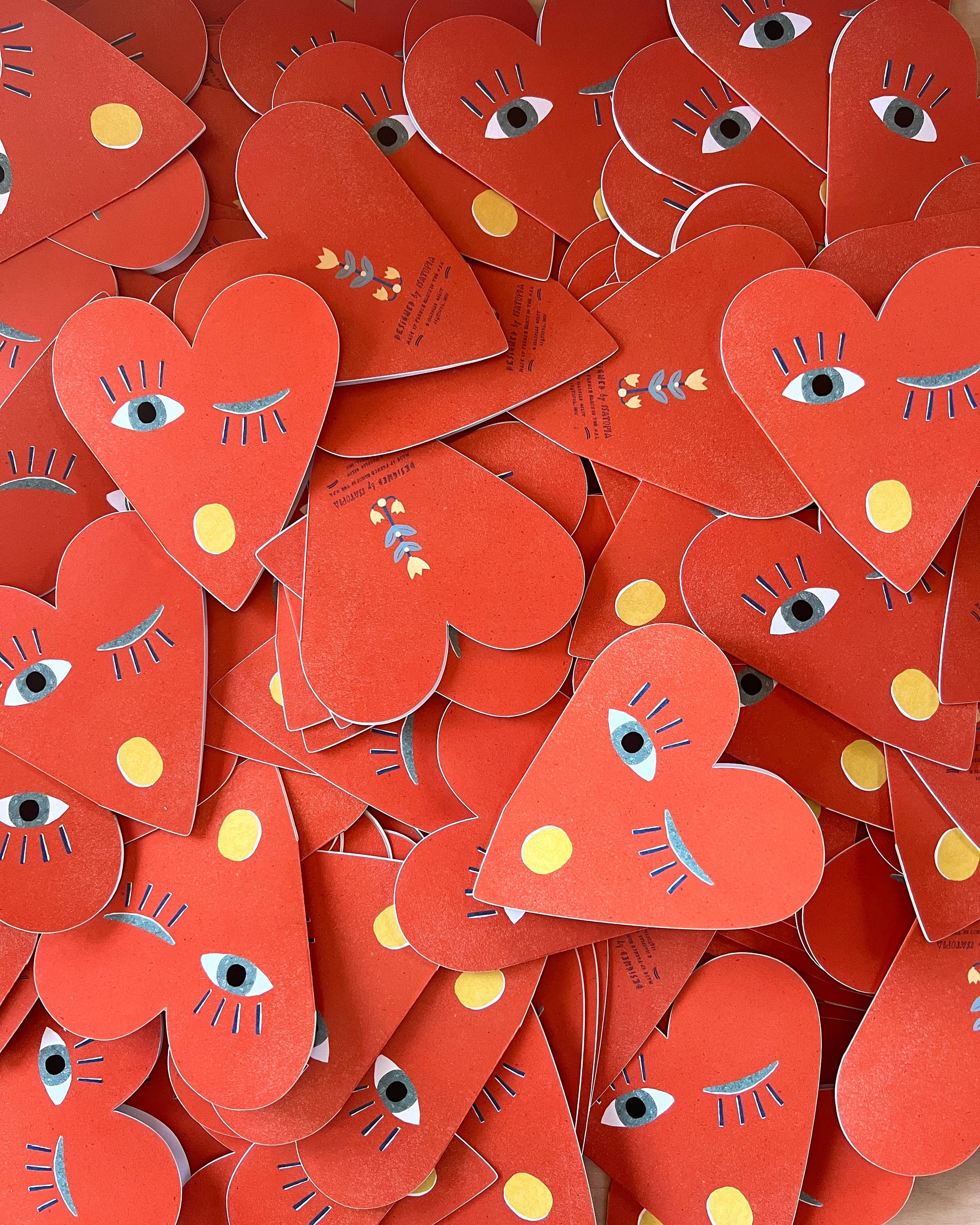 Heart Blink Mini Cards - box of 6