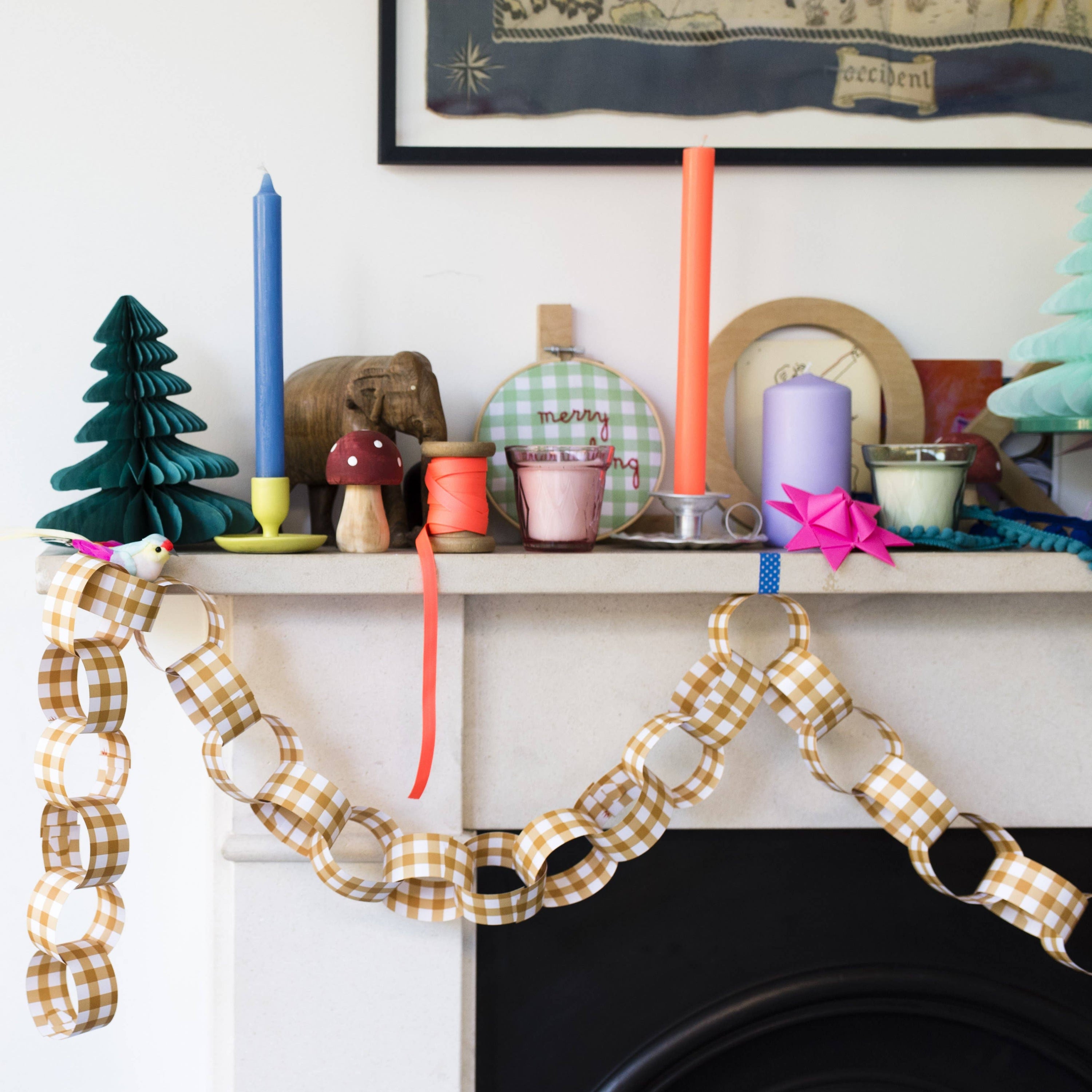 Gingham Paper Chain Kit