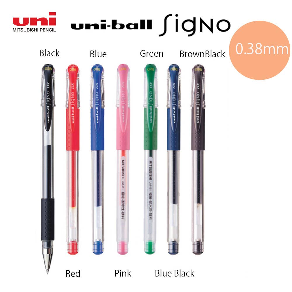 MITSUBISUNI UNI BALL SIGNO GEL INK BALLPOINT CAP TYPE