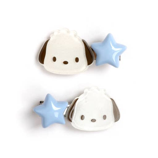 Sanrio Characters Acryl Hair Clip 2Pcs SET