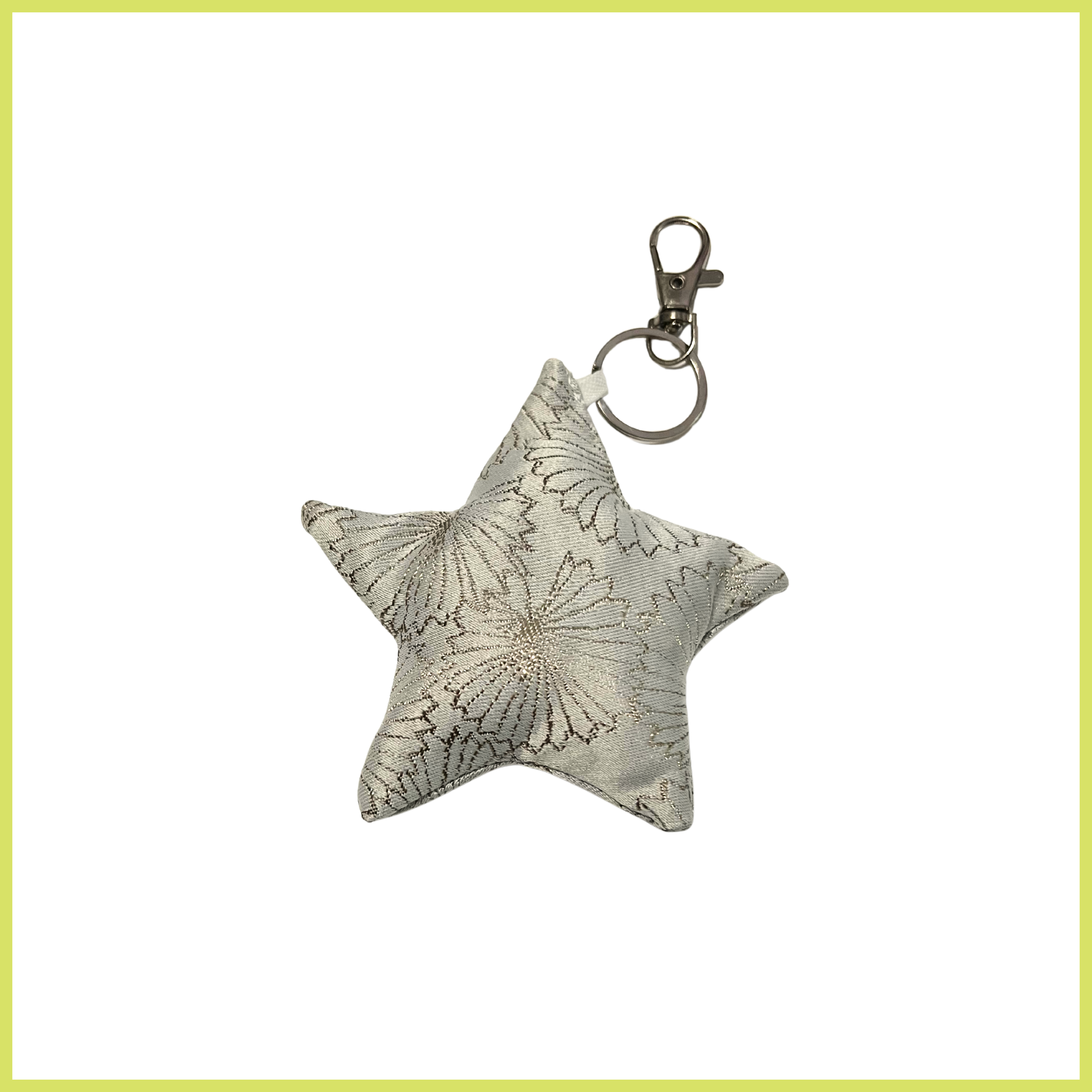 Gold Star Jacquard Bag Charm