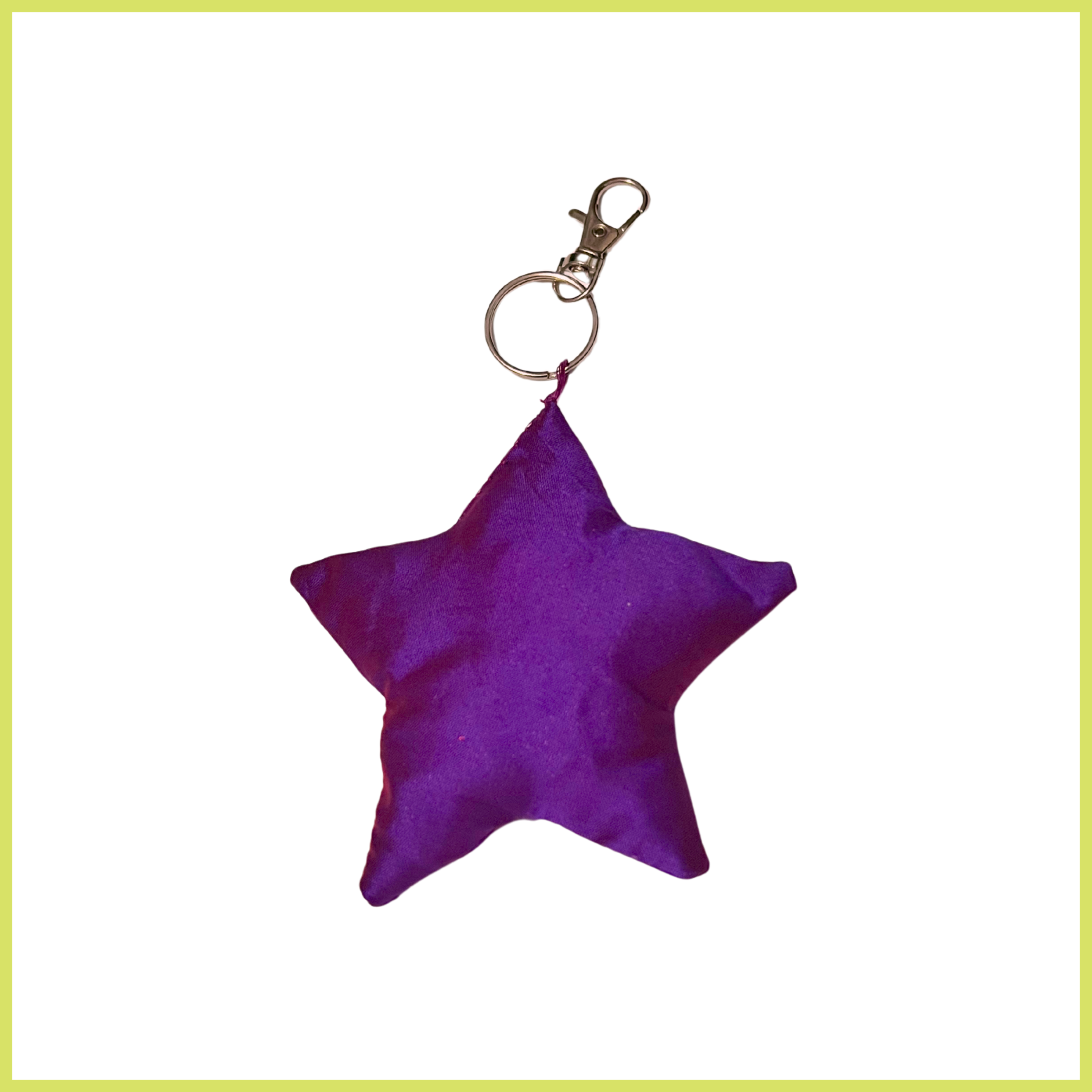 Iridescent Purple Star Bag Charm
