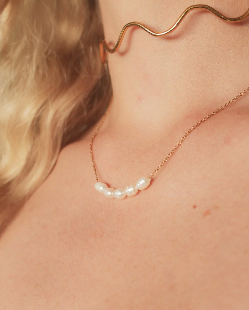 Charlotte Pearl Chain Necklace