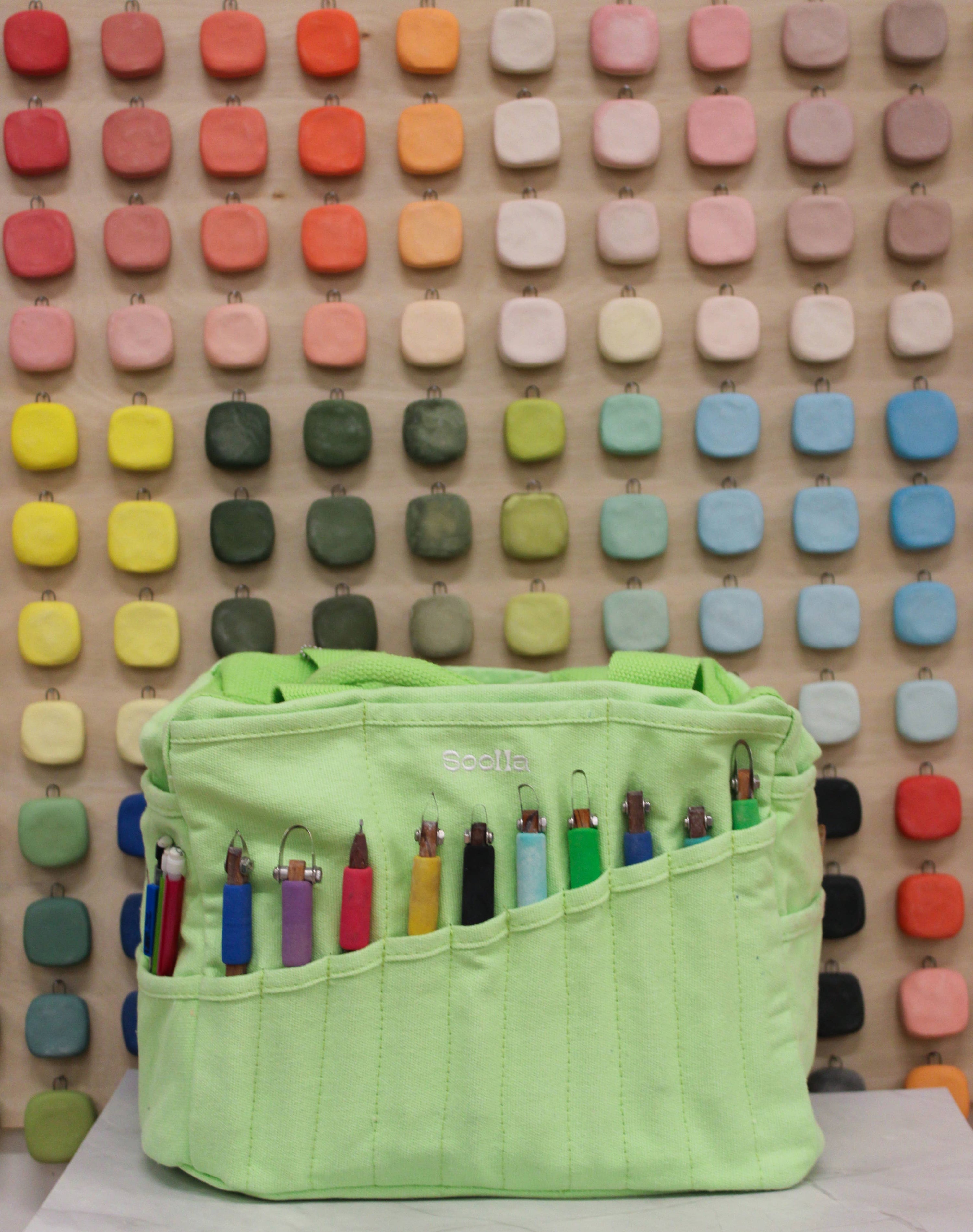Soolla Studio Artist Bag, Lime Drip