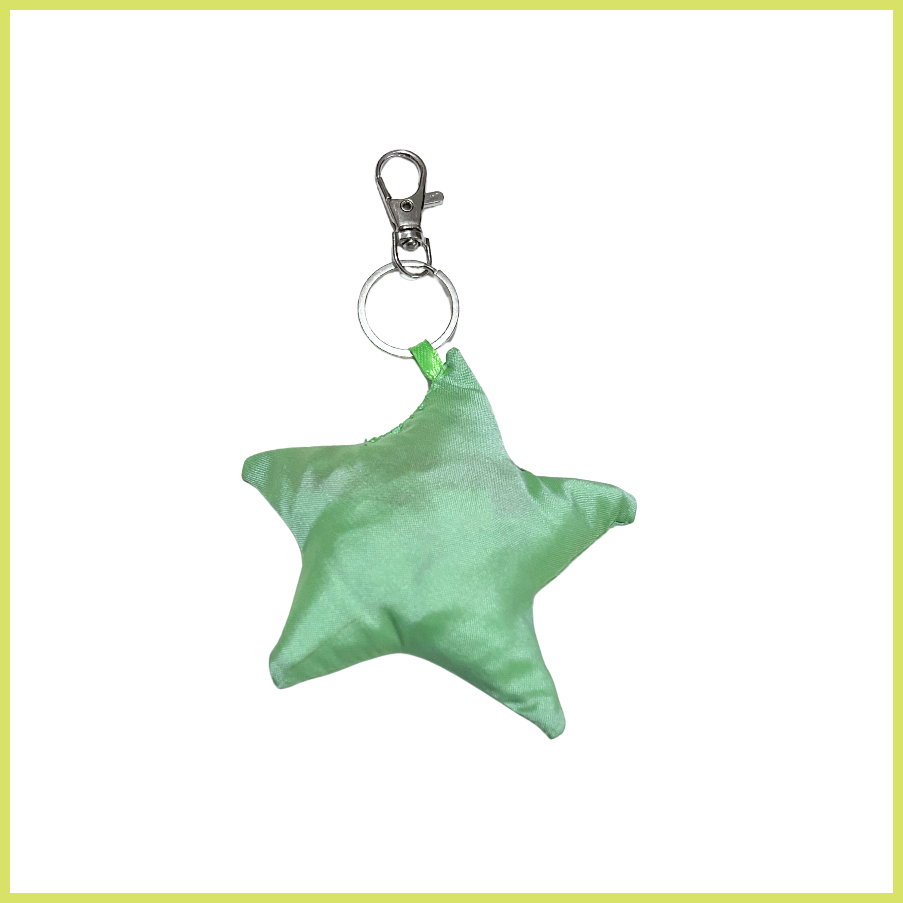 Iridescent Mint Bag Charm