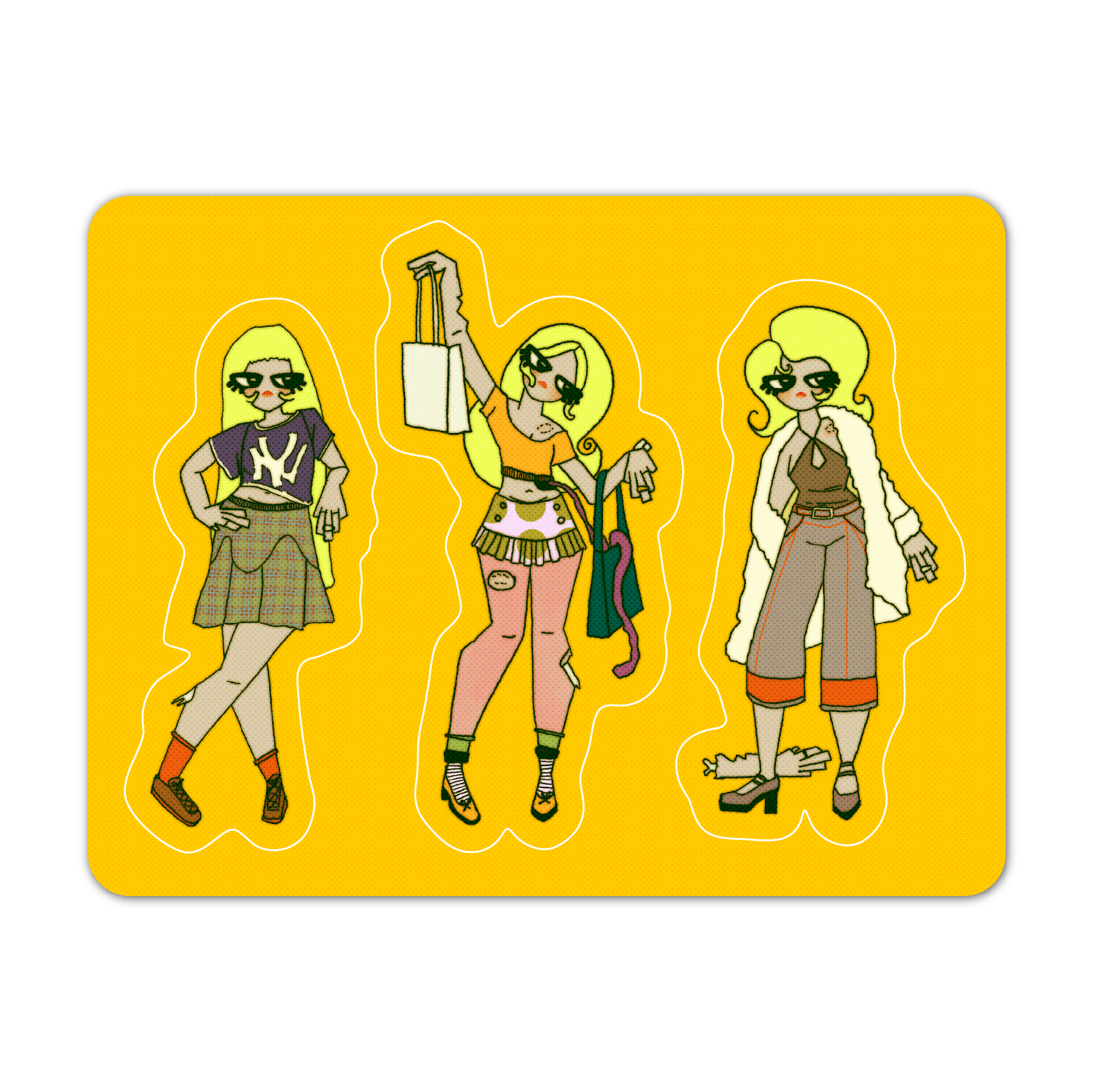 ZOMBIE OUTFITS! Sticker Sheet