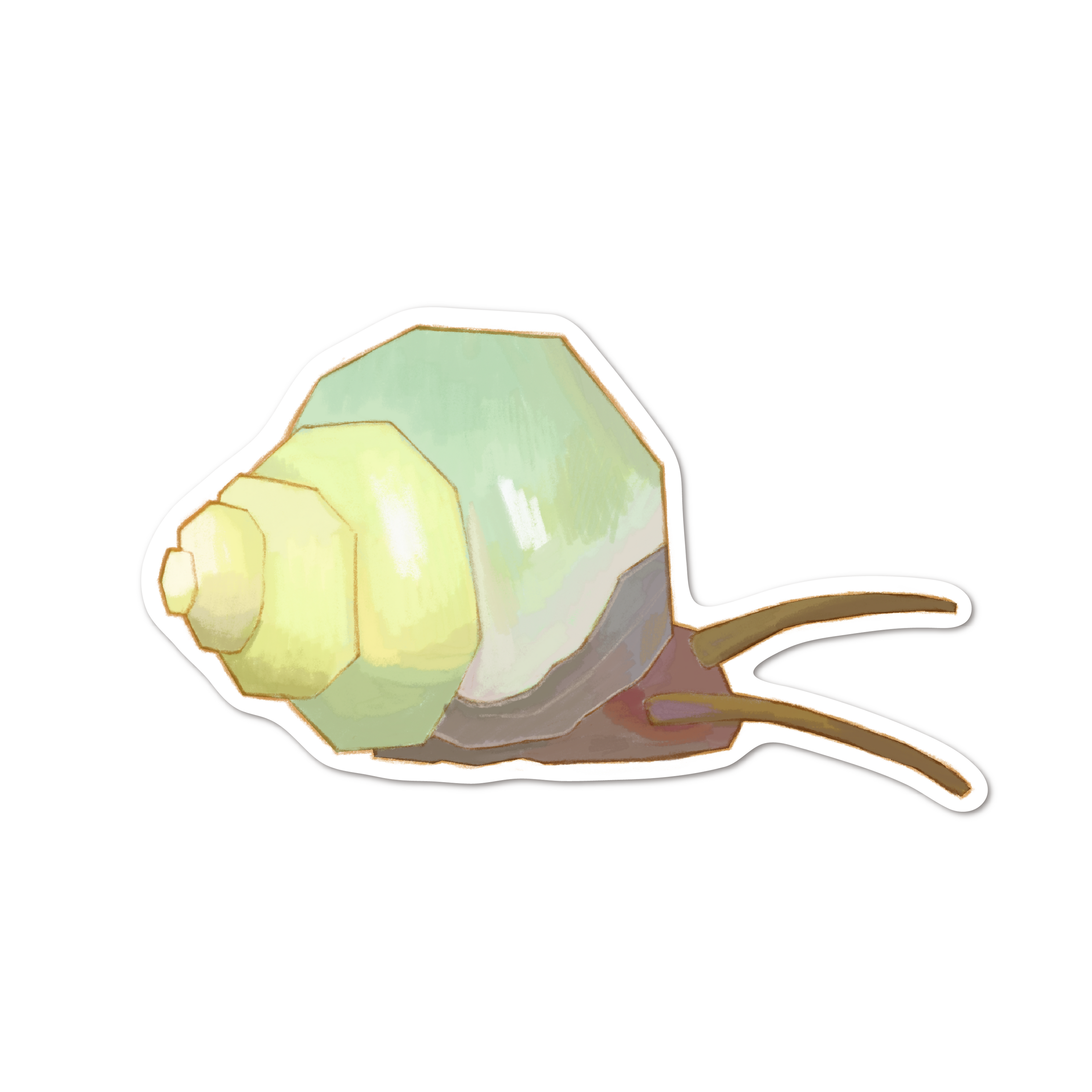 Green Snail! sticker