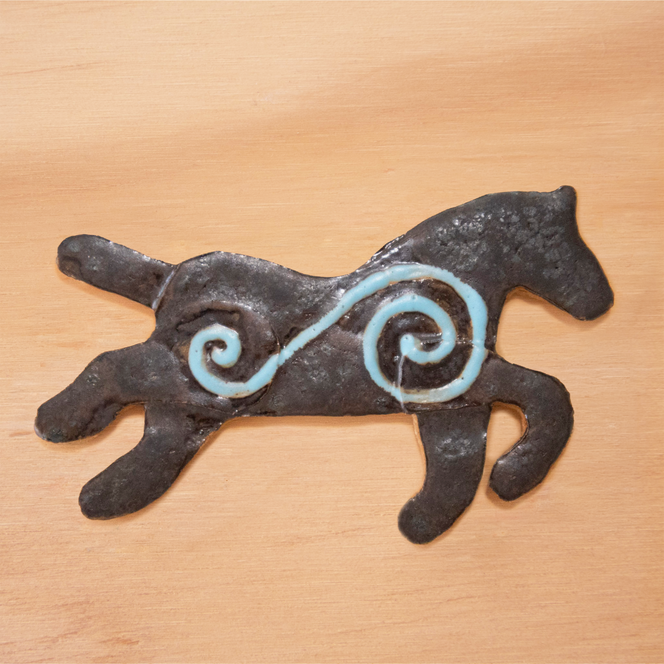 Ornate Blue Horse! Wall Hanging