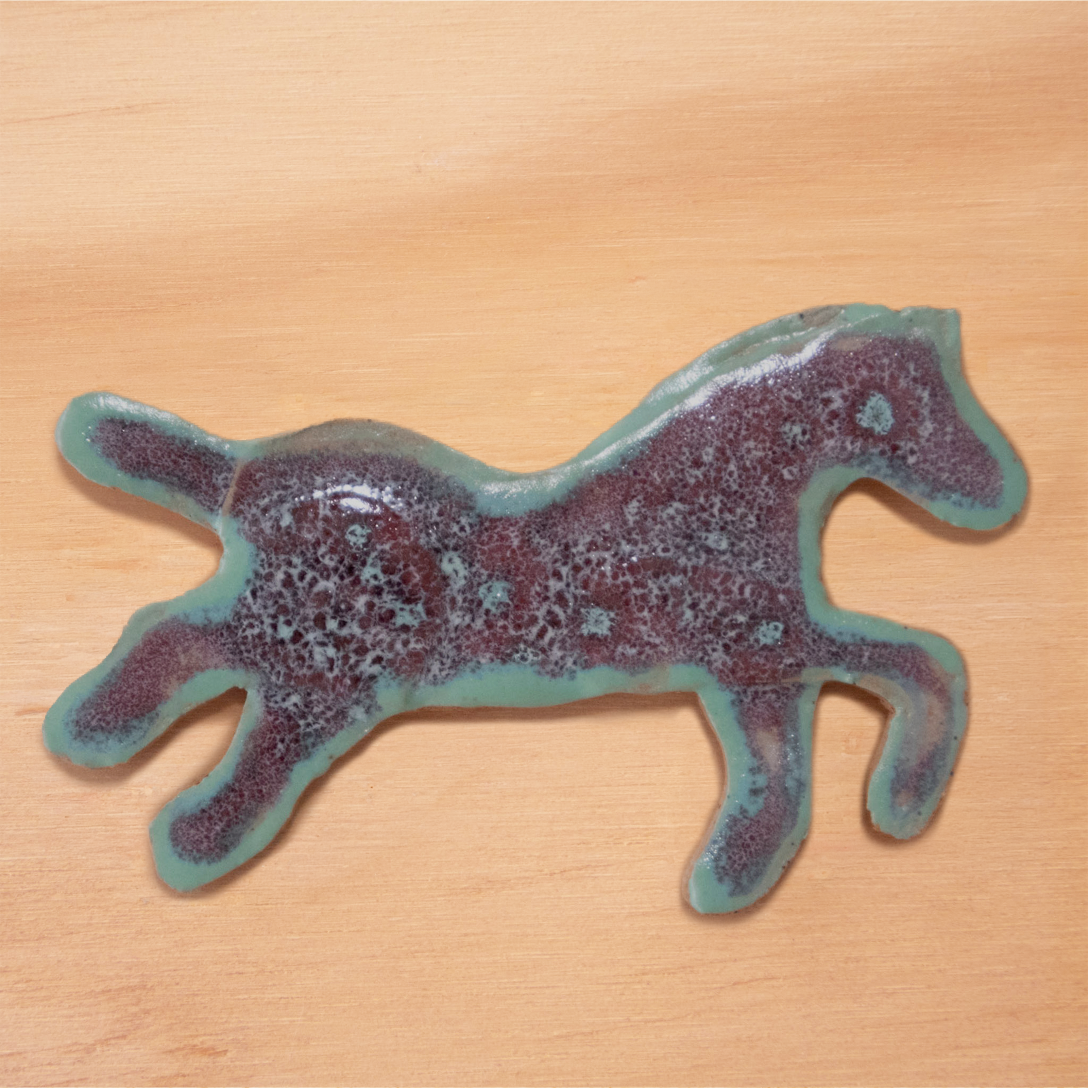 Blue Edges Horse! Wall Hanging