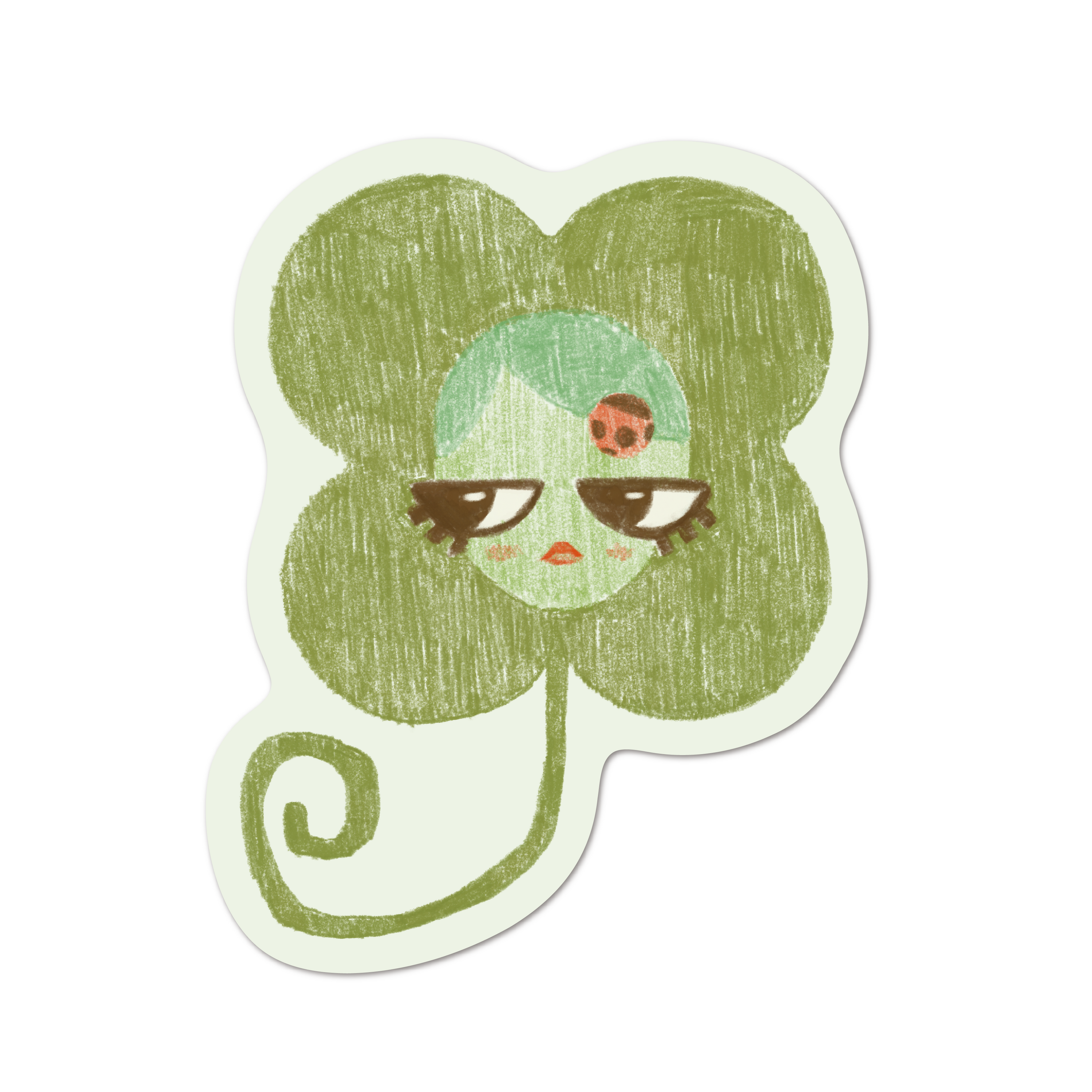 lucky girl! sticker