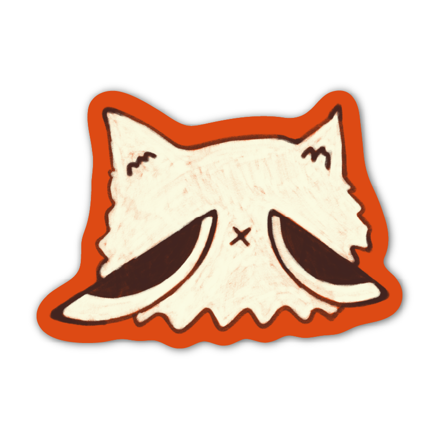MEAN CAT! Sticker