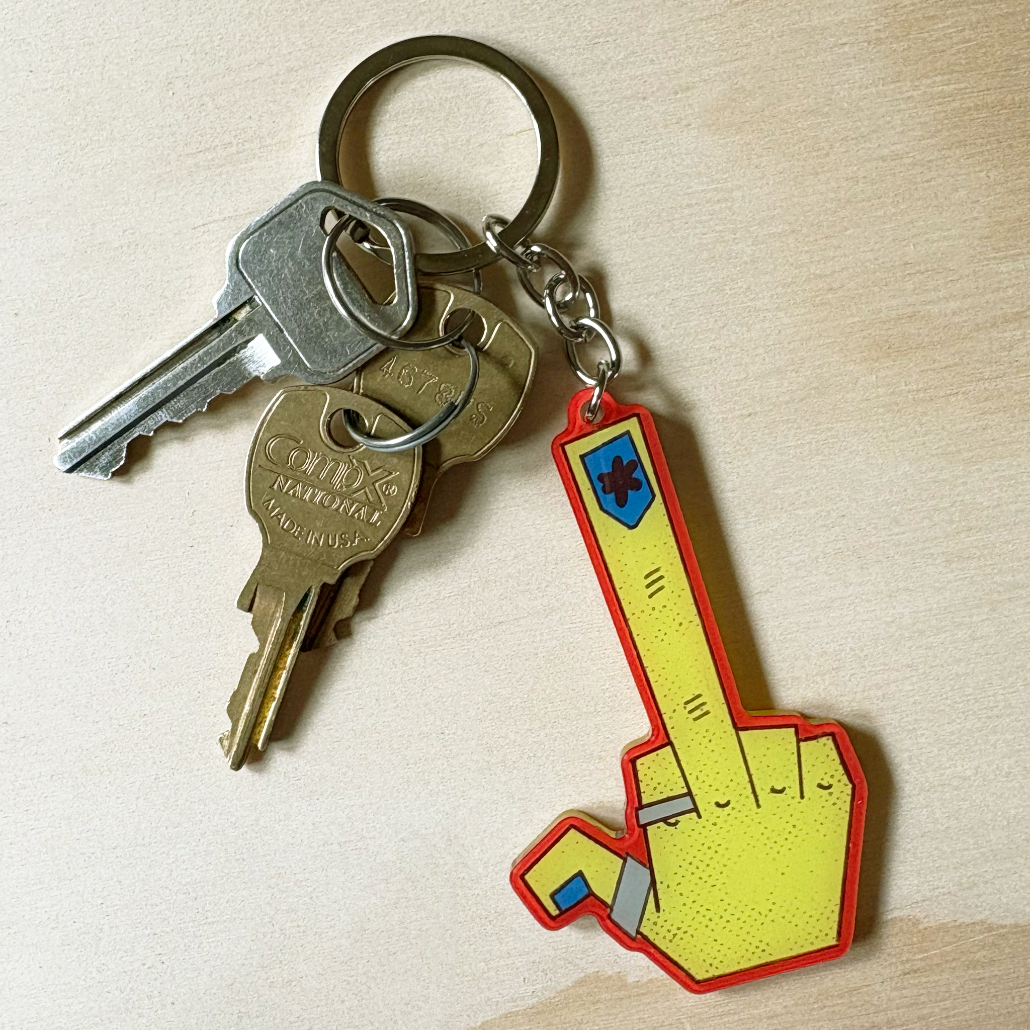 MIDDLE FANGER! Keychain