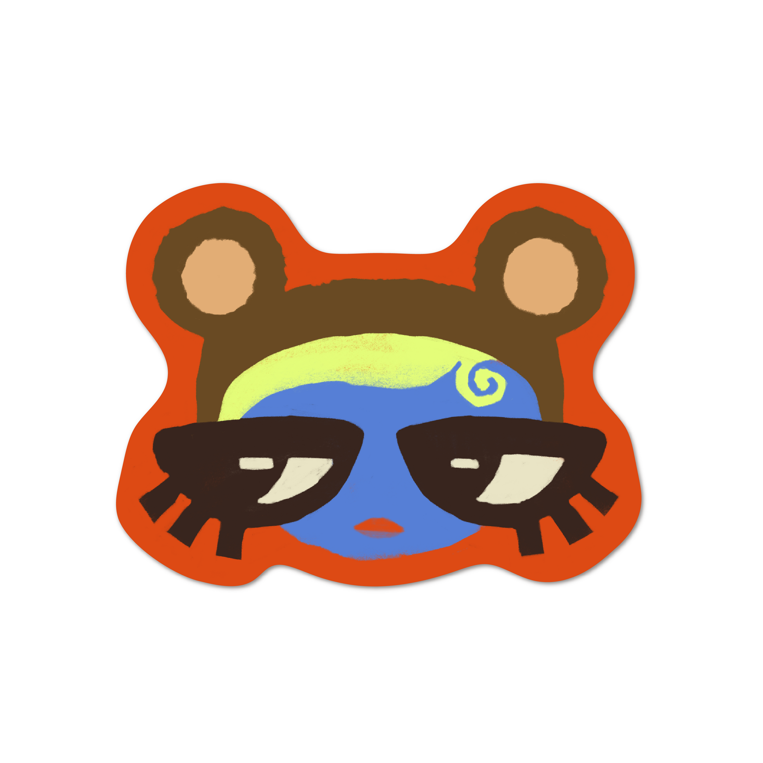 monkey girl! sticker