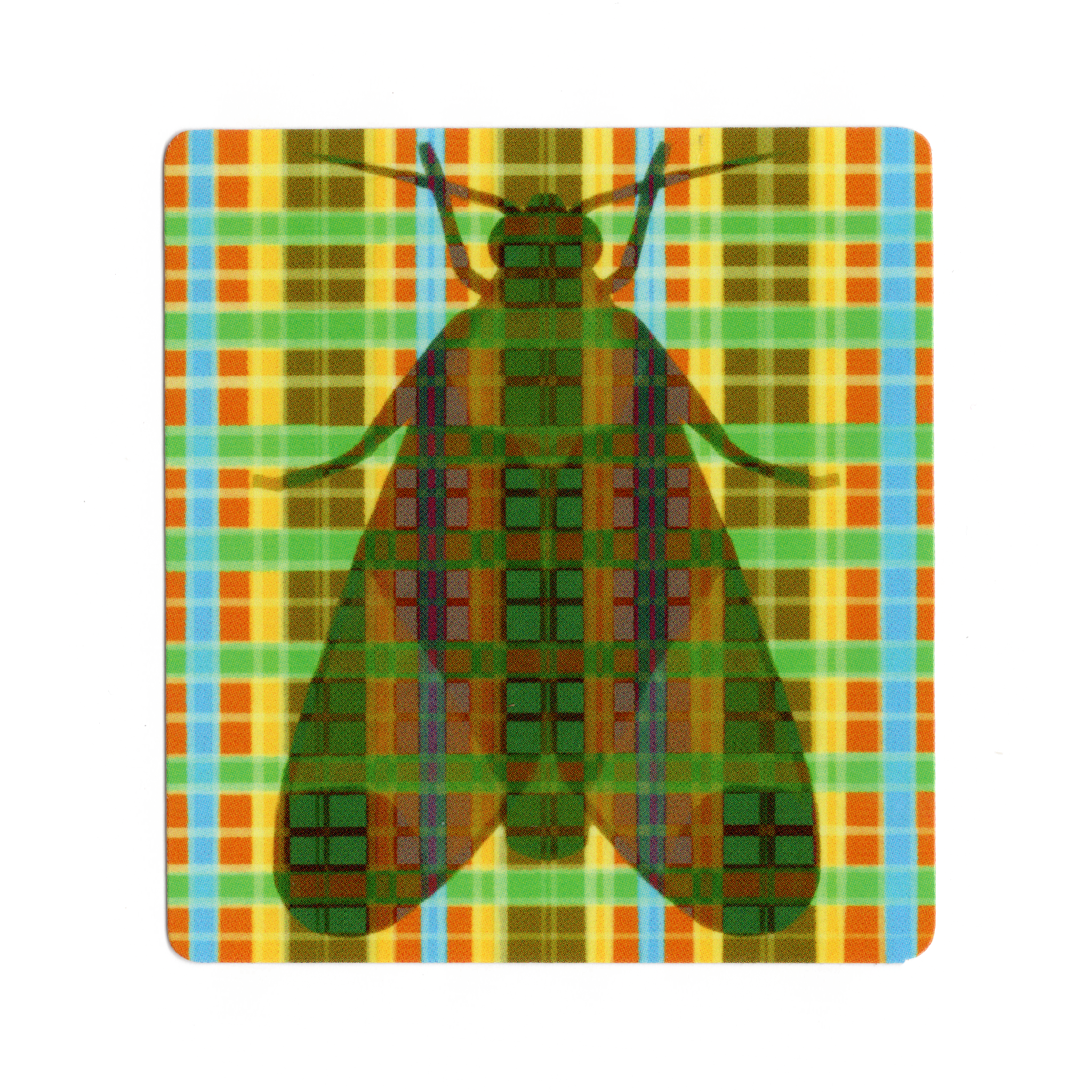 MOTH PLAID! Sticker