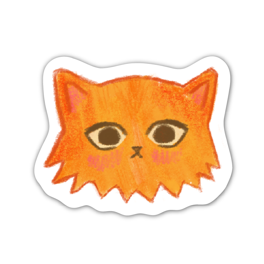 ORANGE CAT! Sticker