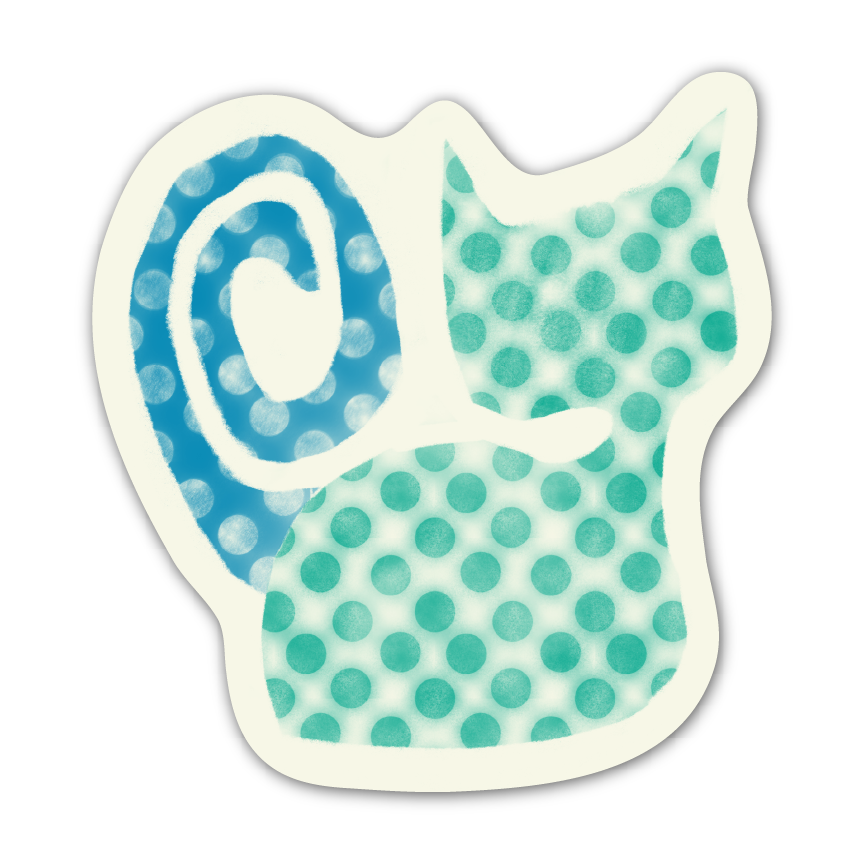 POLKA DOT CAT! Sticker