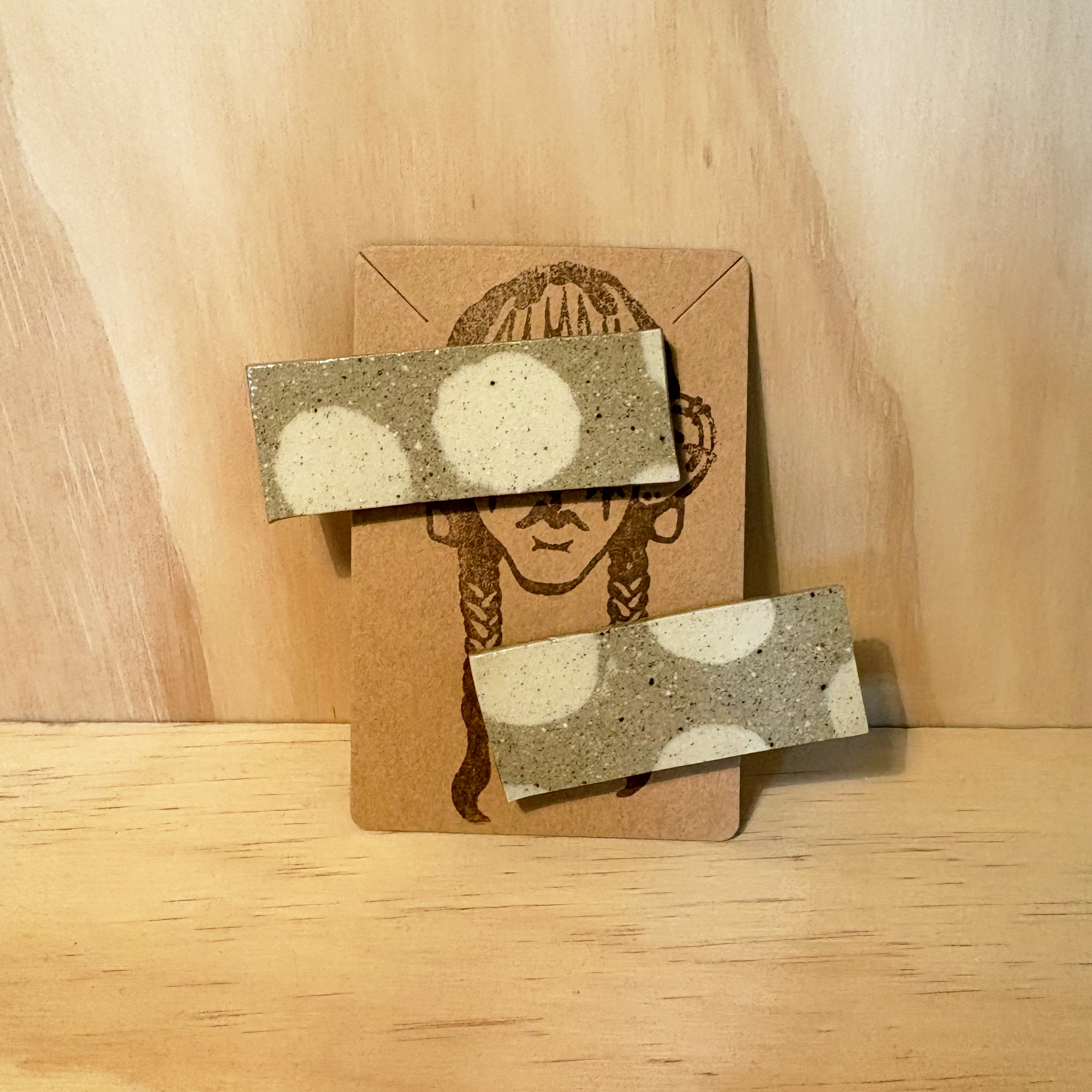 Small Polka Dot Hair Clip Set