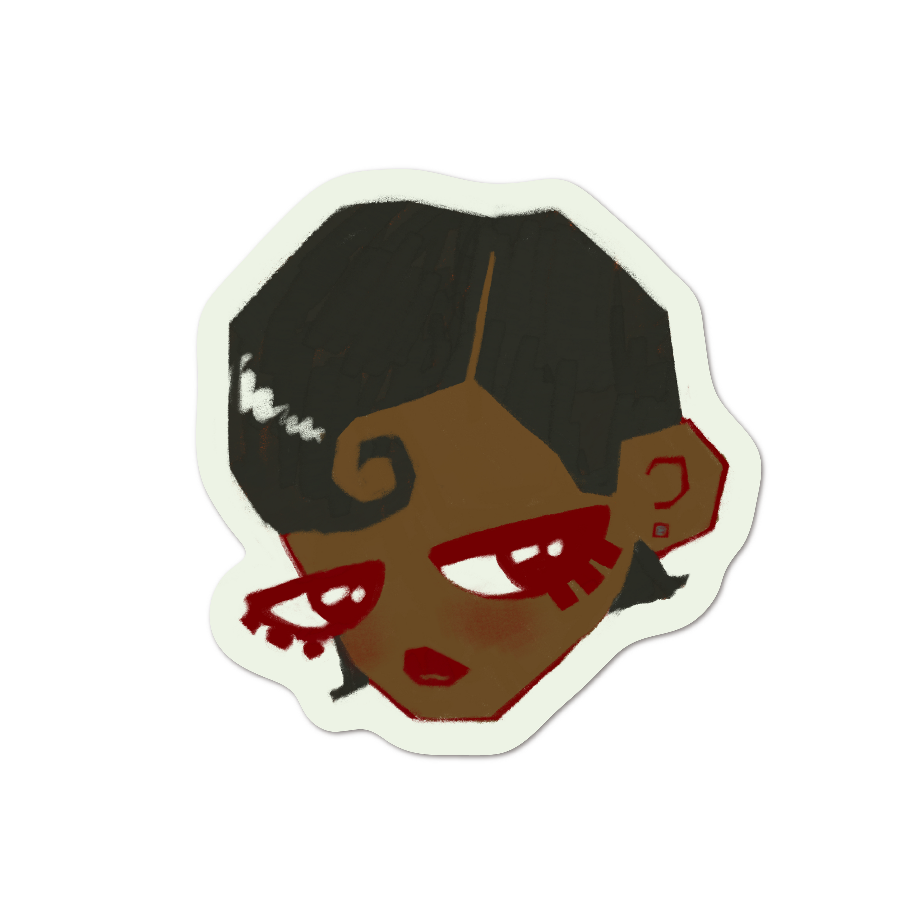 red eyes girl! sticker