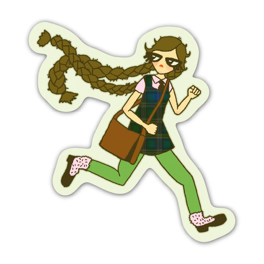 RUNNING GIRL! Sticker