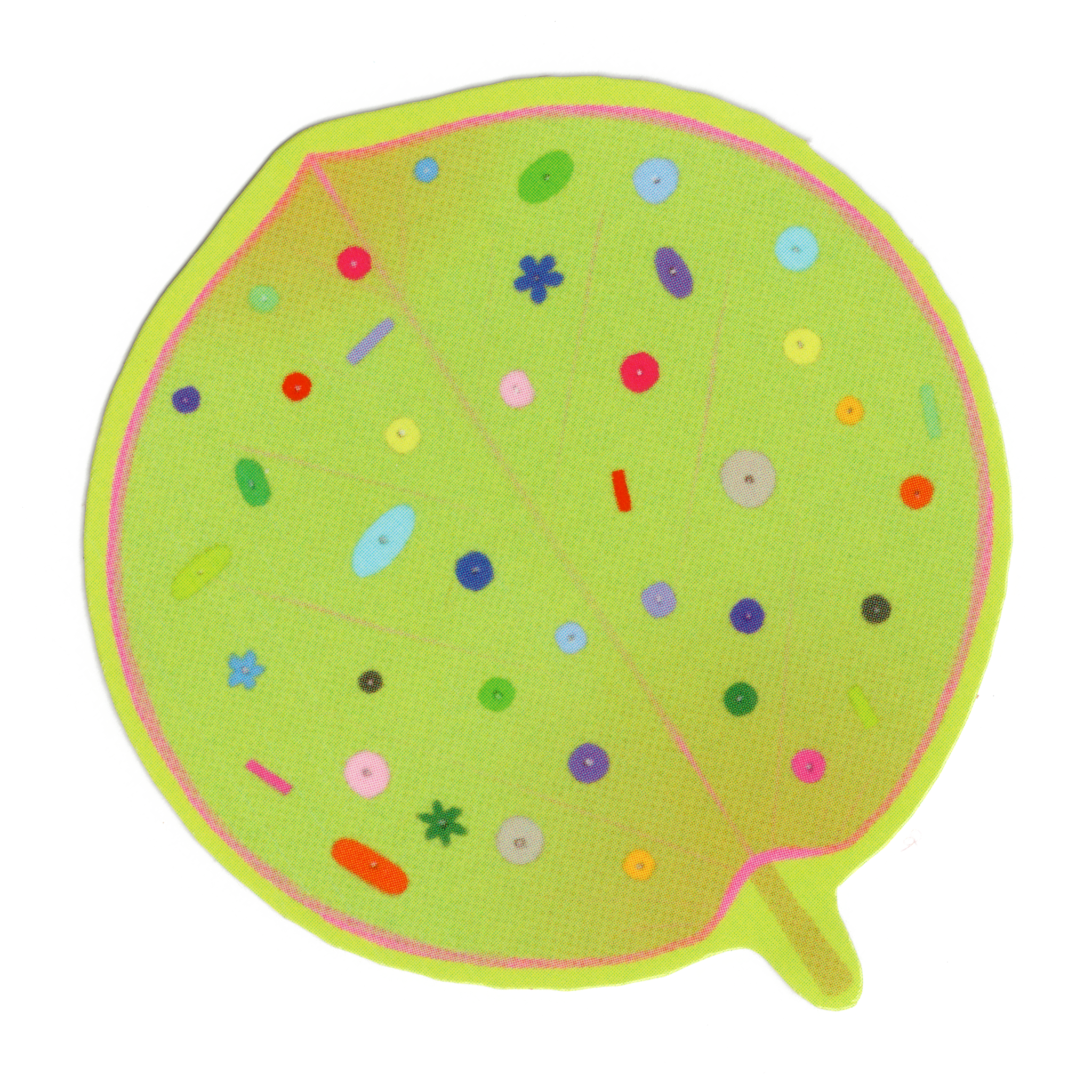 SEQUIN LEAF! Sticker