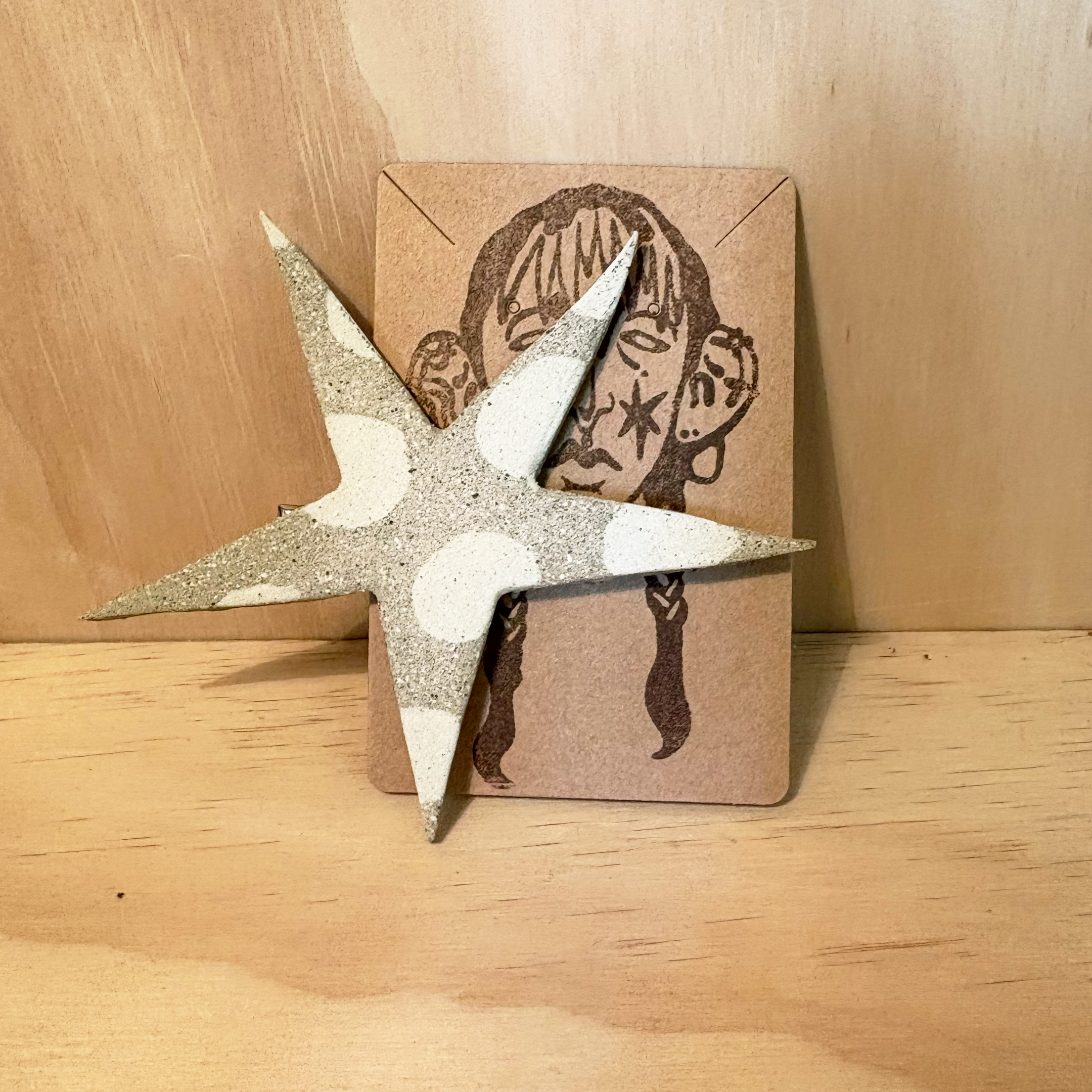 Ceramic Star Hair Clip