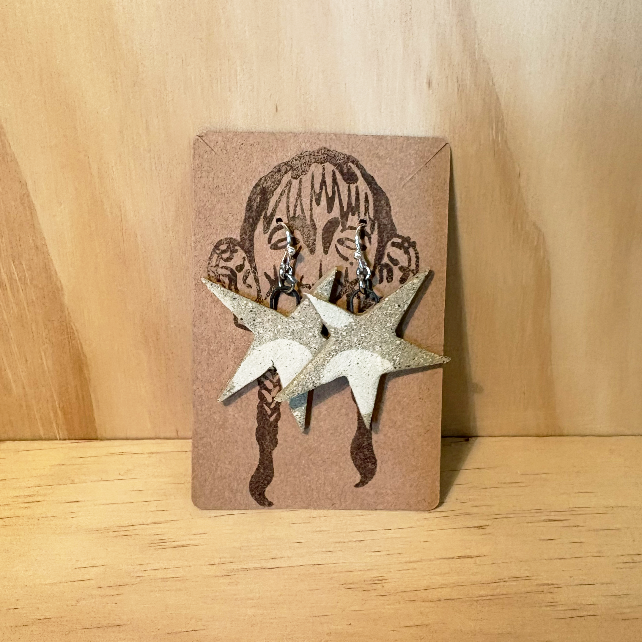 Ceramic Star Earrings