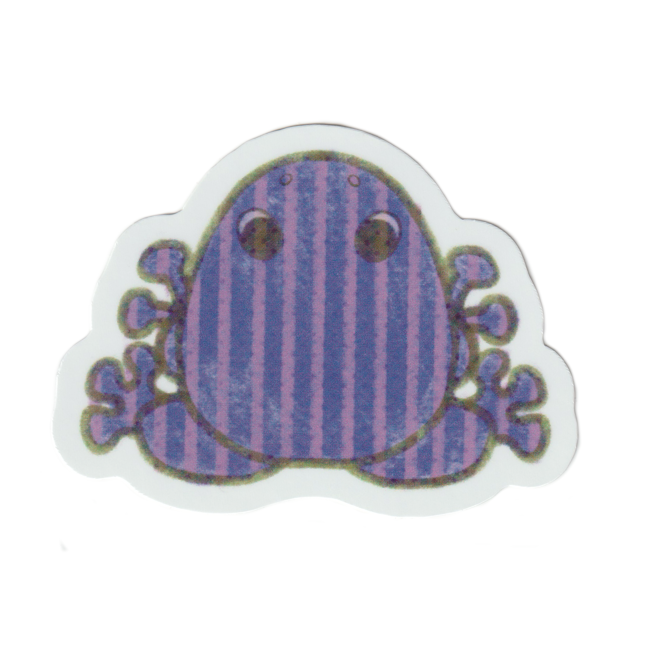 STRIPED FROG! Sticker