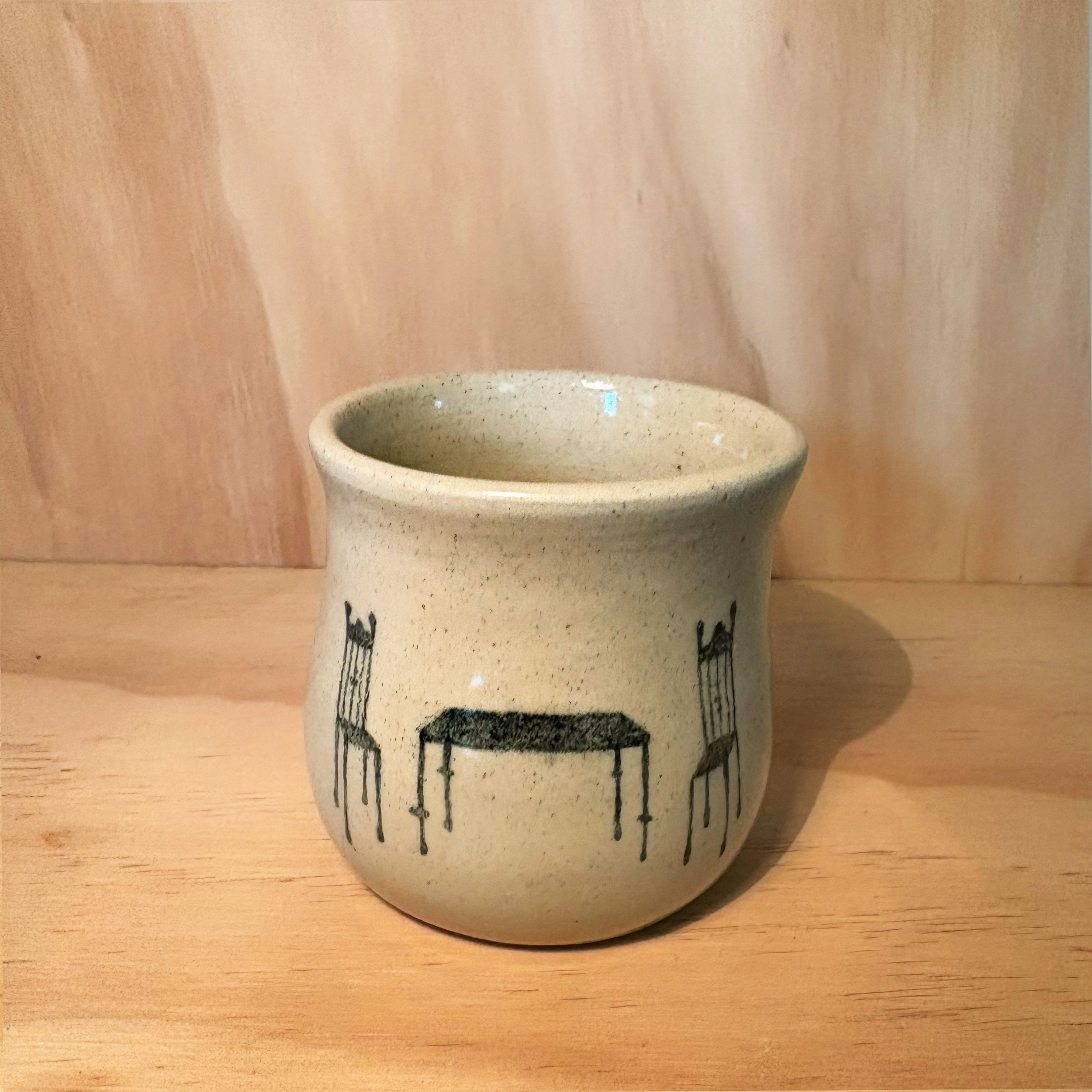 Table and chairs cup