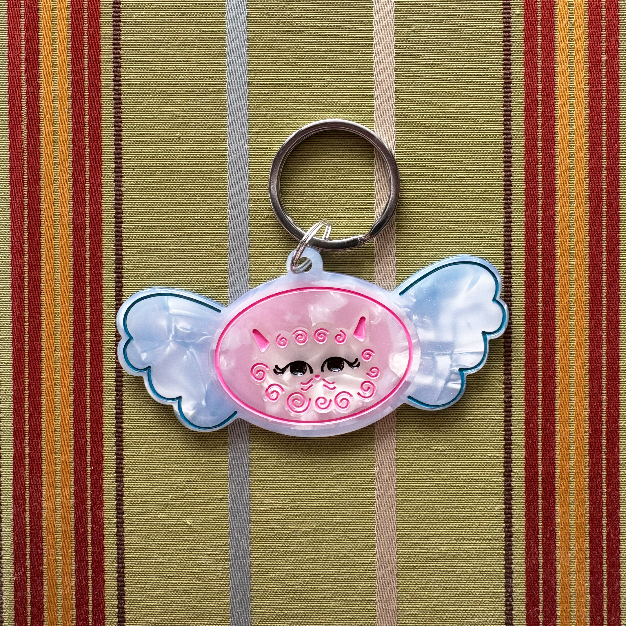 Curly Cat! Keychain