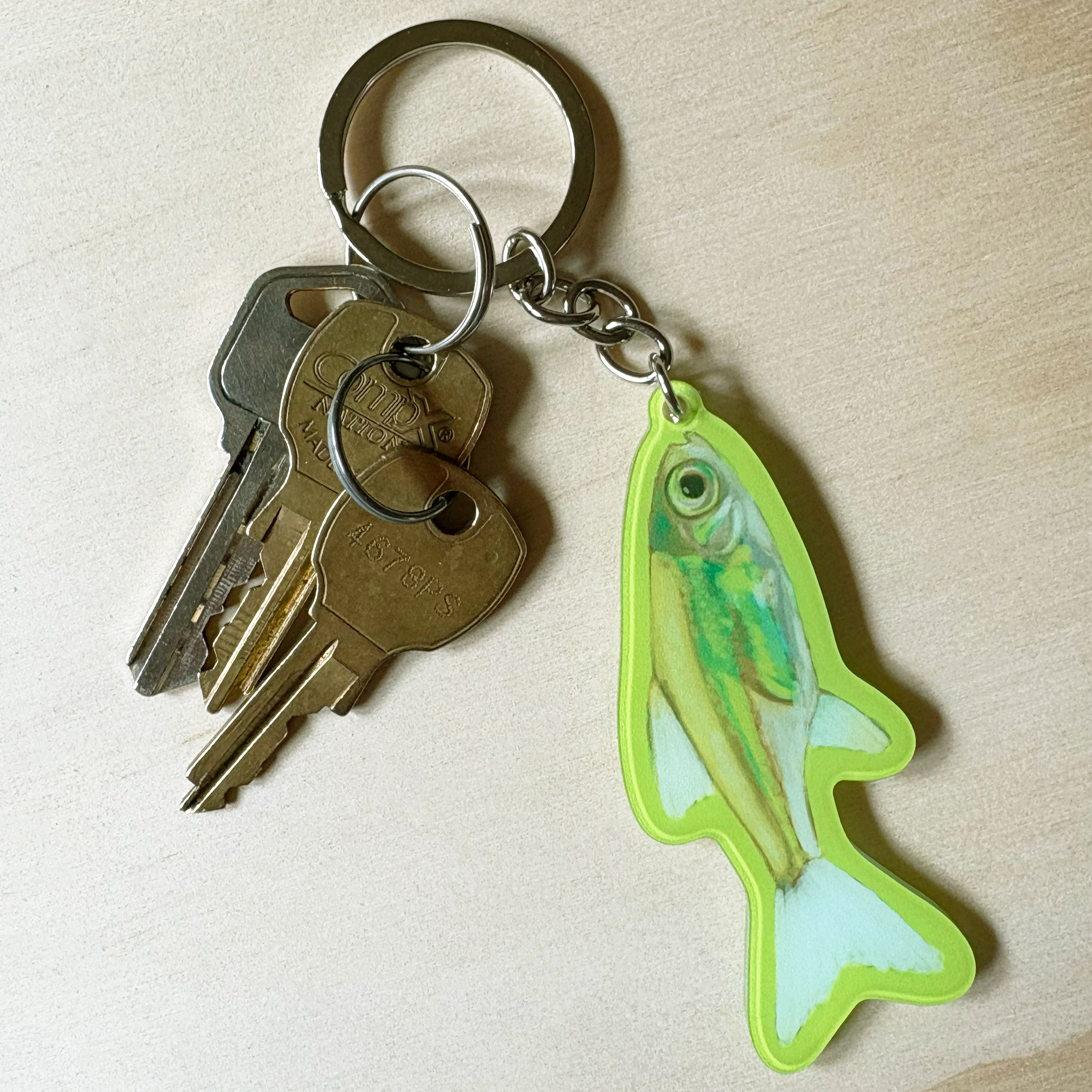 YELLOW PHISH! Keychain